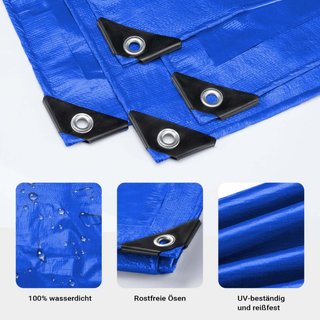 Wiltec 65231 Silencio Hoja azul 5 x 4 m para el ho