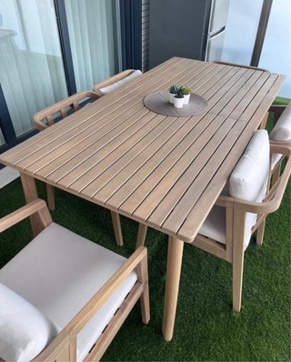 Mesa de jardín Kaela 180x90 cm