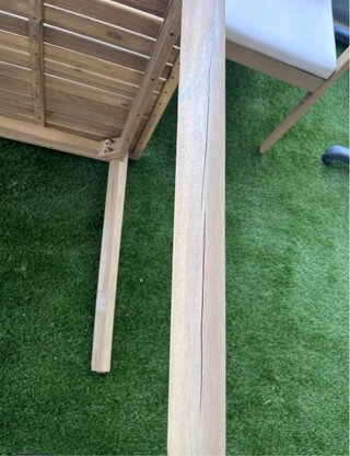 Mesa de jardín Kaela 180x90 cm