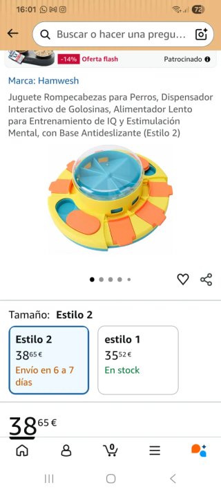 Juguete rompecabezas para perro