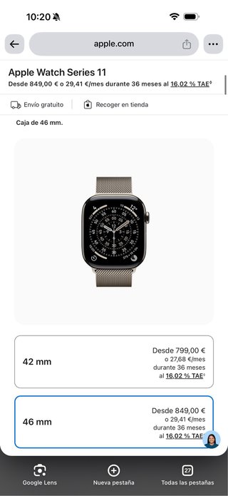 Apple Watch Serie 11 46MM LTE 5G /NUEVO! TITANIUM!