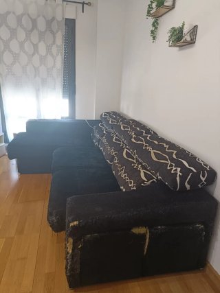 Sofá Chaise Longue Negro