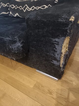Sofá Chaise Longue Negro