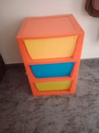 Cajonera Organizadora Plástico Naranja