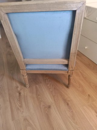 Butaca terciopelo azul Maison Du Monde