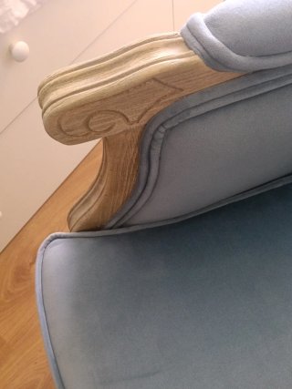 Butaca terciopelo azul Maison Du Monde