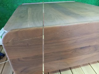 SKLUM Mesa de centro cuadrada en madera Tinsley