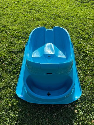 Trineo infantil azul Contiene cinturón de segurida