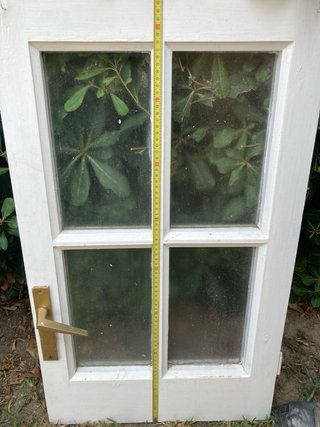 Ventana madera 4 cristales opacos