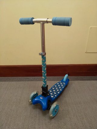 Patinete 3 ruedas Homcom azul