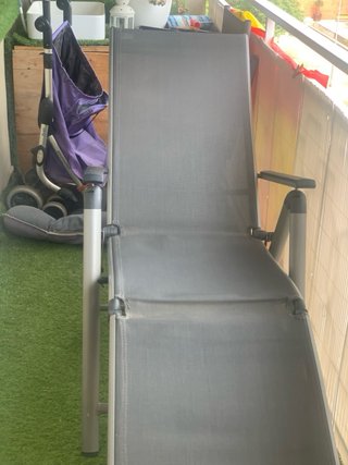2 Silla de exterior gris
