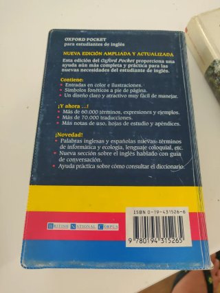 Diccionario Oxford Pocket ingles