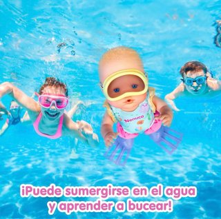 Nenuco Muñeco Nadador 35cm con Aletas y Gafas