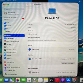 APPLE MACBOOK AIR M2 8GB RAM 256GB 13'' GRIS