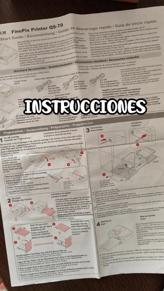 Impresora Fotos Fujifilm FinePix + Papel