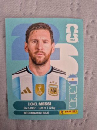 Cromo Mundial Messi 2026