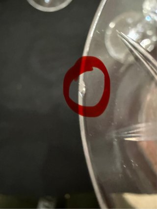 Calici Saint Louis con piccoli difetti