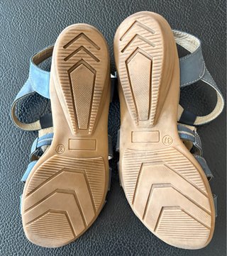 Sandalias AD+ Piel Azul vaquero T.37