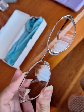Gafas sin graduar plateadas