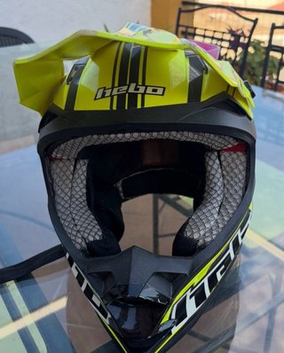 Casco Motocross HEBO Amarillo