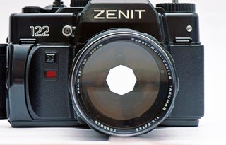 Cámara Zenit 122 + Teleobjetivo 135mm f/2.5