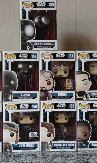 Lote 8 Funko Pop Star Wars Rogue One