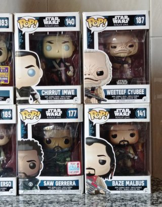 Lote 8 Funko Pop Star Wars Rogue One