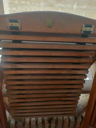 Tumbona plegable de teca