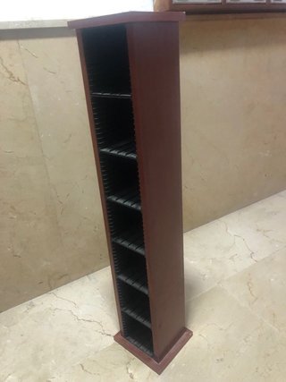 Armario Porta CDs Madera y Plástico