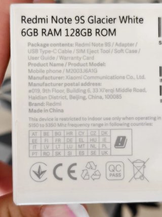 Xiaomi Redmi Note 9S