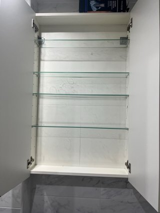 Armario Baño Suspendido Blanco Brillo 60cm