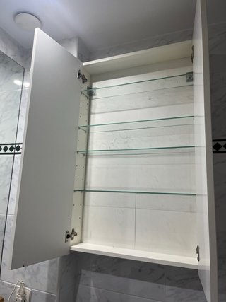 Armario Baño Suspendido Blanco Brillo 60cm