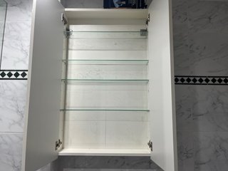 Armario Baño Suspendido Blanco Brillo 60cm