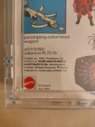 Masters del Universo Hordak México Blíster Sellado