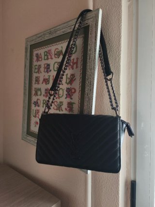 Bolso de hombro YSL negro