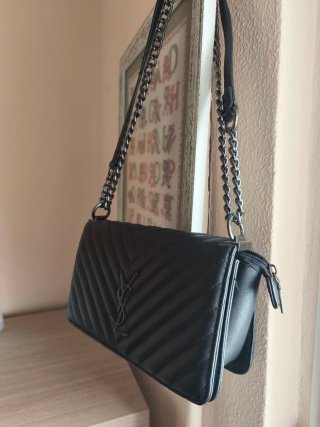 Bolso de hombro YSL negro