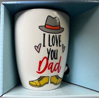 Taza I Love You Mom y I Love You dad