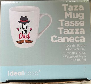 Taza I Love You Mom y I Love You dad