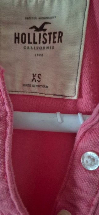 Polo Hollister Rosa Mujer