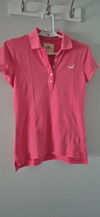 Polo Hollister Rosa Mujer