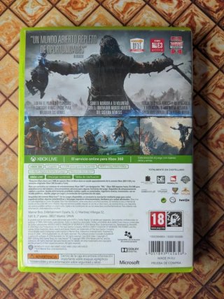 La Tierra Media: Sombras de Mordor Xbox 360