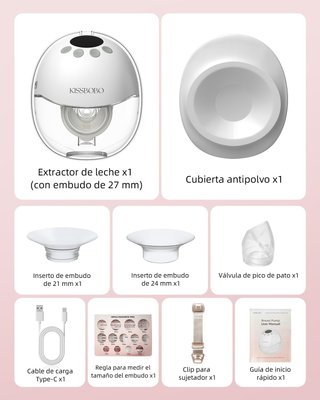 sacaleches electrico recargable KISSBOBO precintad