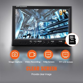 Cámara de Inspección de Tuberías con Sonde de 512hz 22.9 cm Pantalla 720p 91.4m