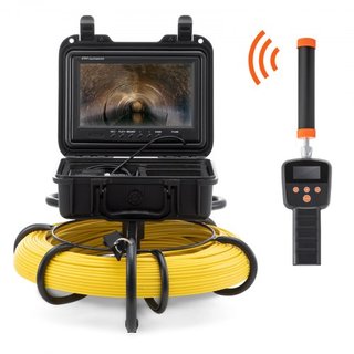 Cámara de Inspección de Tuberías con Sonde de 512hz 22.9 cm Pantalla 720p 91.4m