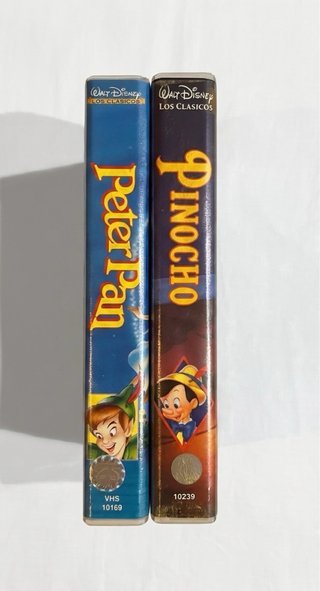 Lote VHS Disney: Peter Pan y Pinocho