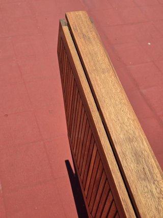 Mesa de teca octogonal exterior