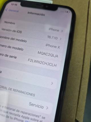 iPhone X 64 GB Negro/Gris Espacial