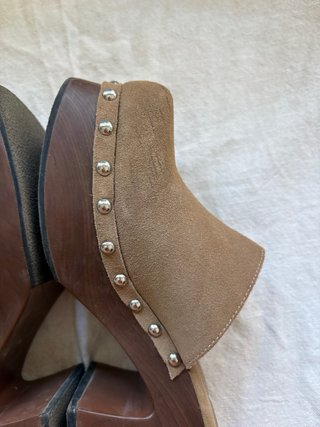 Zuecos Zara Marrones Talla 37