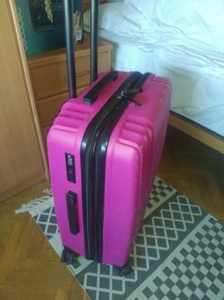 Maleta WIND rosa con ruedas