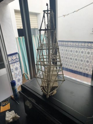 Barco decorativo de sal